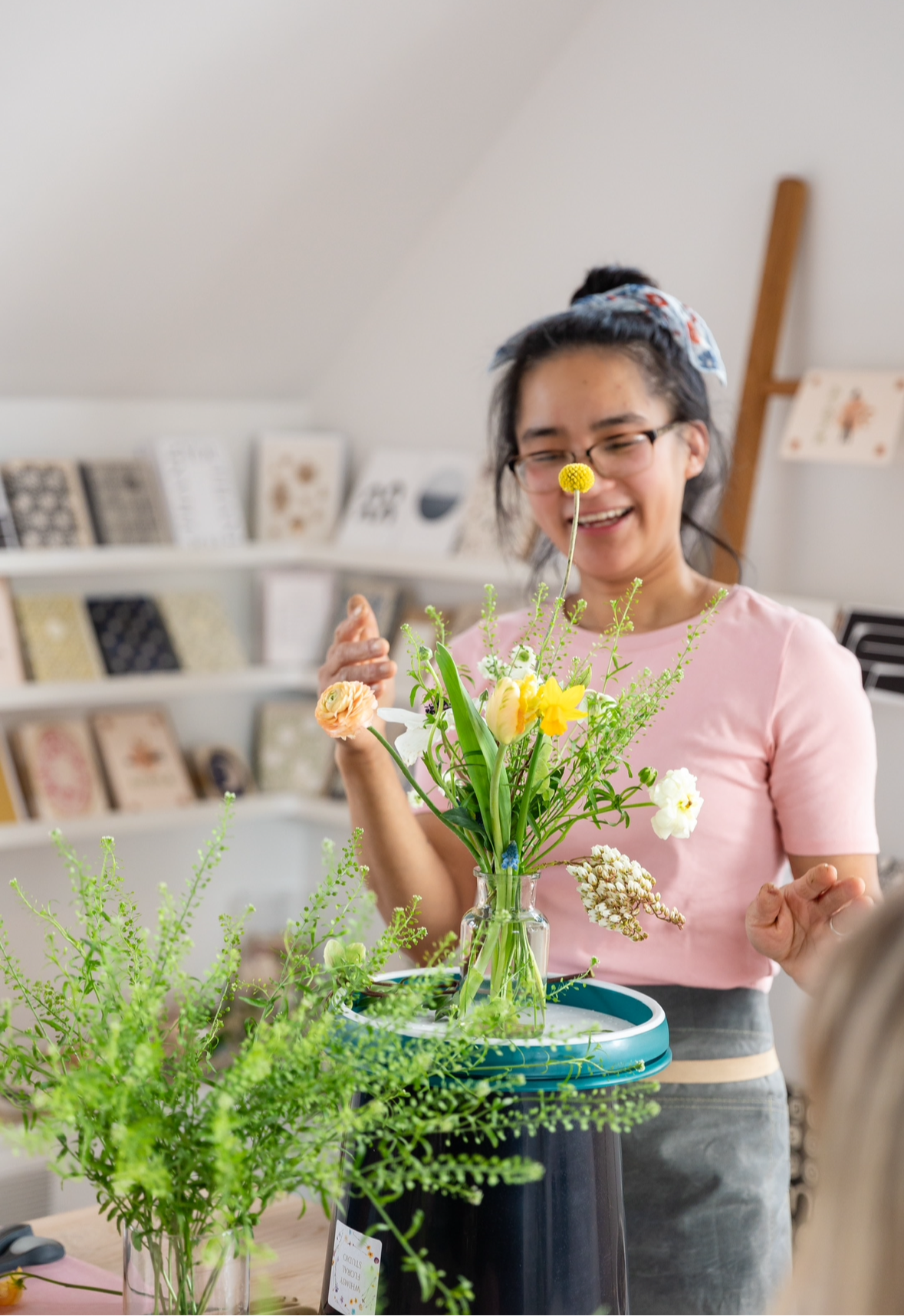 Spring arrangement workshop at Super Bien!